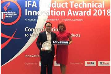 Highlighting innovative technologies, Letv Zero65 wins the Gold Award of IFA Product Technical Innovation Award for Technology Integration Innovation